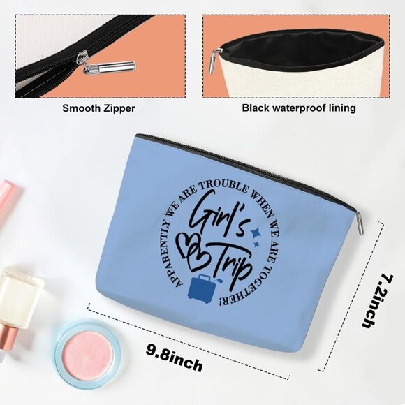 6 PCS Girls Trip Gifts Favors Girls Trip Bag Girls Trip Makeup Bag Girls Weekend - Picture 4 of 6